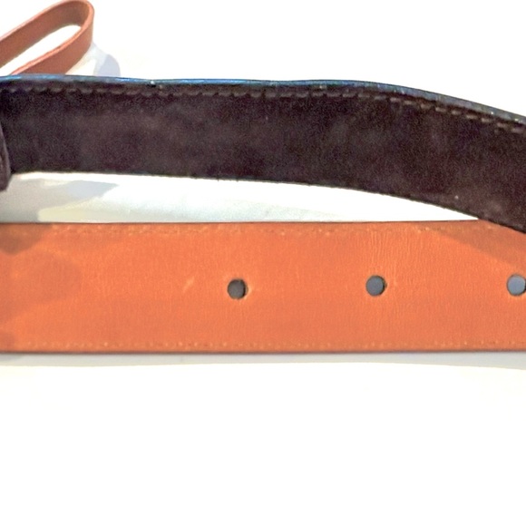 Ralph Lauren Gold and Brown Horse Motif Belt - Picture 9 of 9